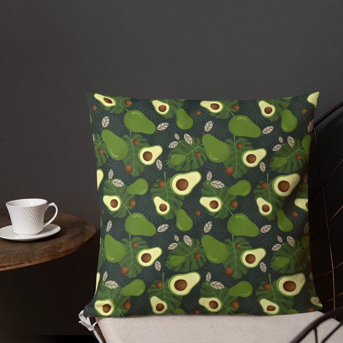 Avocado Pillow Vegan Decor Vegan Gift Vegan Pillow Avocado Etsy