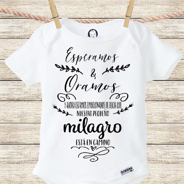 Pregnancy Announcement in Spanish Etsy