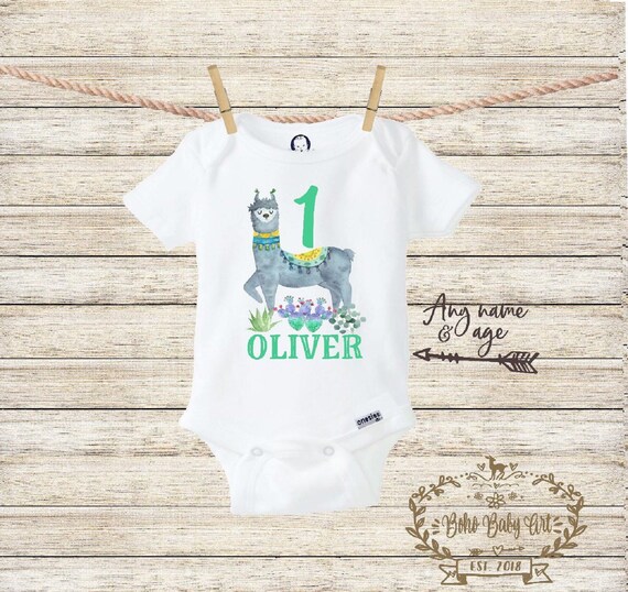 llama first birthday outfit