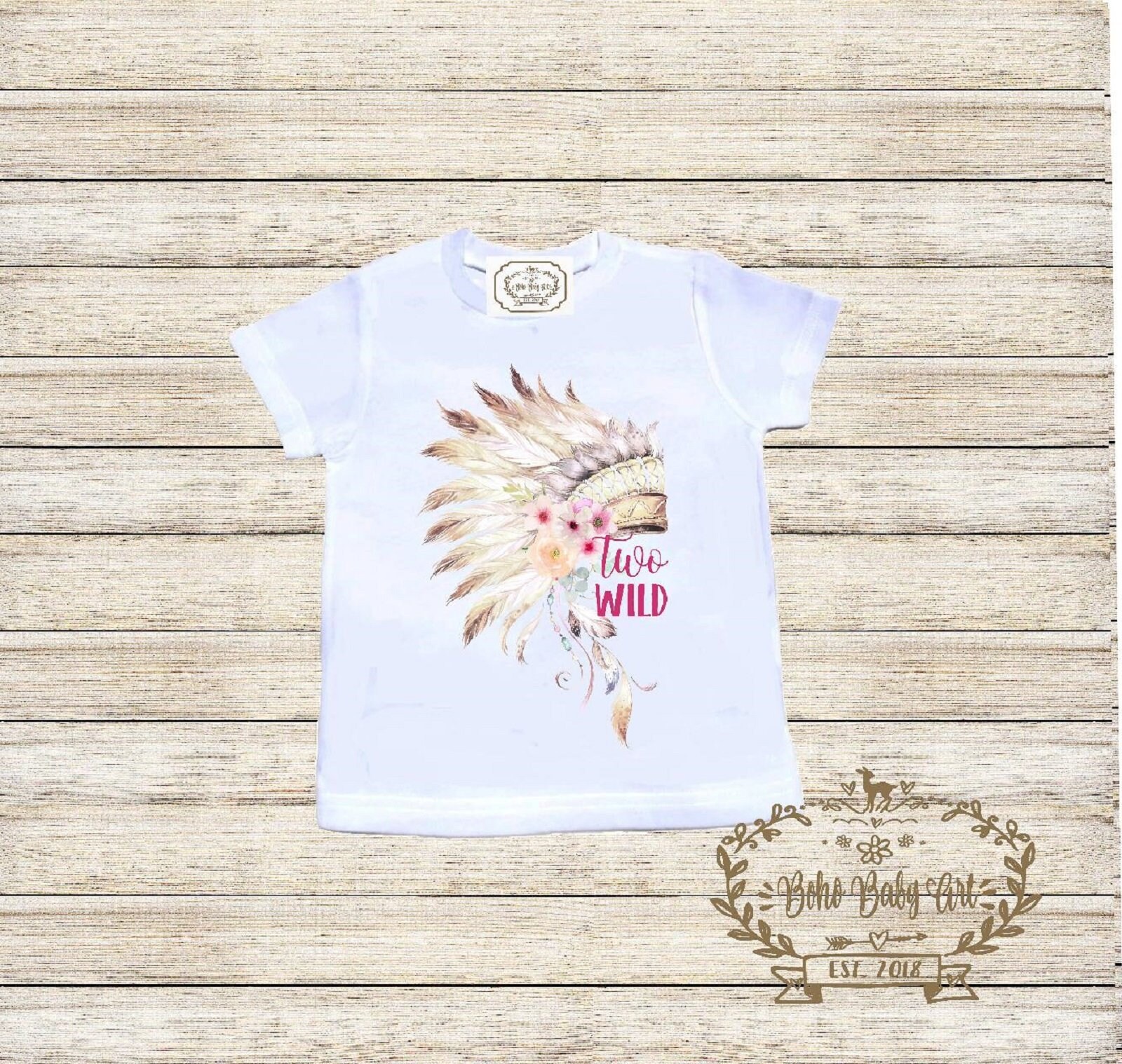 Boho Baby Clothes Wild One Bodysuit Wild One Baby Boho Bodysuit Indian Chief Headdress Outfit Toddler T-shirt Baby Shower Gift Custom Clothes Infant Bodysuit Baby Boho Clothes Baby Boho Designs 