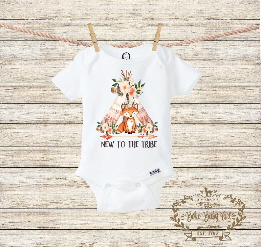 New to the Tribe Onesie® New Baby Coming Home Outfit Baby Boho - Etsy