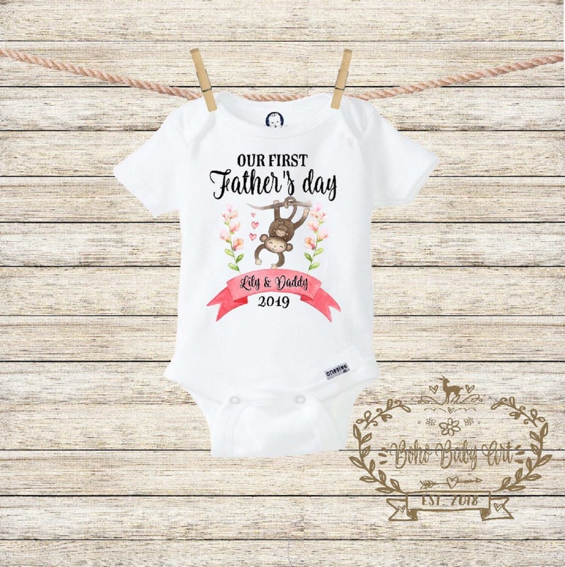 our first fathers day onesie