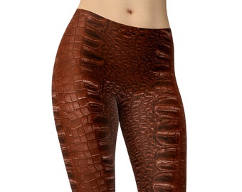 Crocodile Leggings, Animal Skin Leggings, Yoga Leggings, High Waist Leggings, Unique Leggings, Gym Leggings, Plus Size Leggings, Yoga Pants