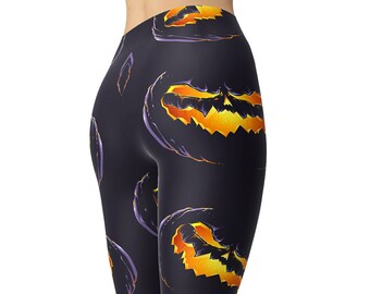 Halloween Leggings, Printed Leggings, Leggings for Women, Funny Halloween Tights, Workout Leggings, High Waist Leggings, Capris, Yoga Pants