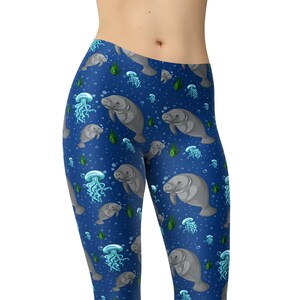 Zeekoeien Leggings, Bedrukte Leggings, Vrouwen Leggings, Workout Leggings, Capris, Exercise Pants, Plus Size Leggings, Yoga Broek, Grappige Leggings