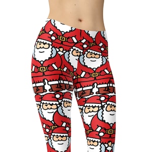 Christmas Leggings, Printed Leggings, Leggings for Women, Workout Leggings, Plus Size Leggings, Christmas Yoga Pants, Capris, Yoga Tights image 1