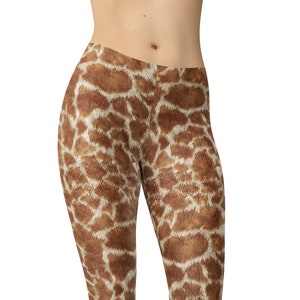 Giraffe Animal Skin Leggings, Printed Leggings, Leggings for Women, Workout Leggings, Plus Size Leggings, Yoga Pants, Capris, Yoga Tights