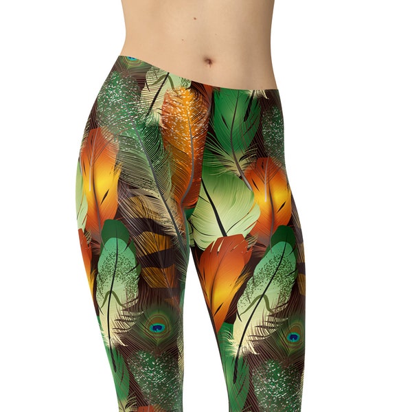 Feather Leggings Etsy