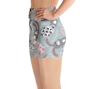 Easter Yoga Shorts, Easter Shorts, High Waisted Shorts, Festival Shorts, Gym Shorts, Women Shorts
