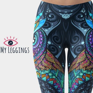 Snake Skin Leggings, Snake Skin Print Leggings, Printed Leggings, Yoga Pants,  Workout Leggings, Leggings for Women, Yoga Capris 