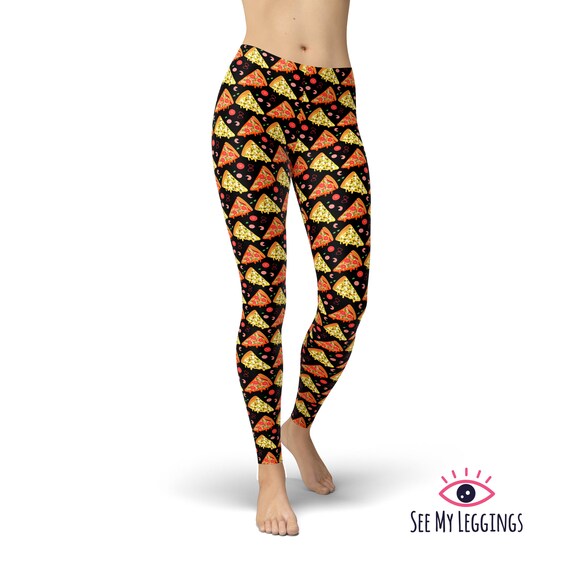pizza workout leggings