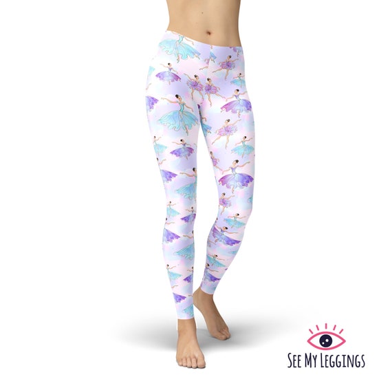 Ballerina Dance Leggings Printed Leggings Leggings for Women Workout Leggings Plus Size Leggings Exercise Pants Capris Yoga Tights Etsy