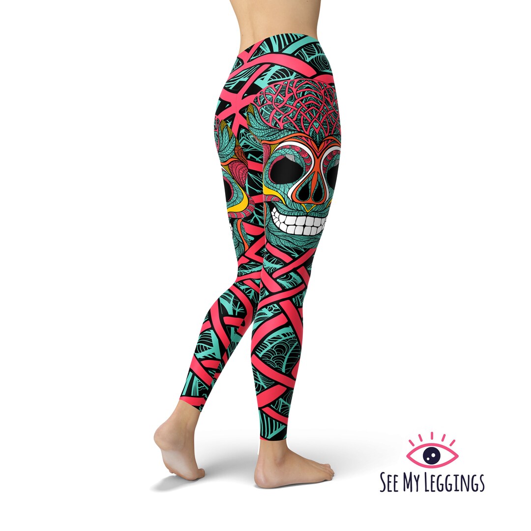 Evcr Skull Leggings Sales Evolution yoga discount pants