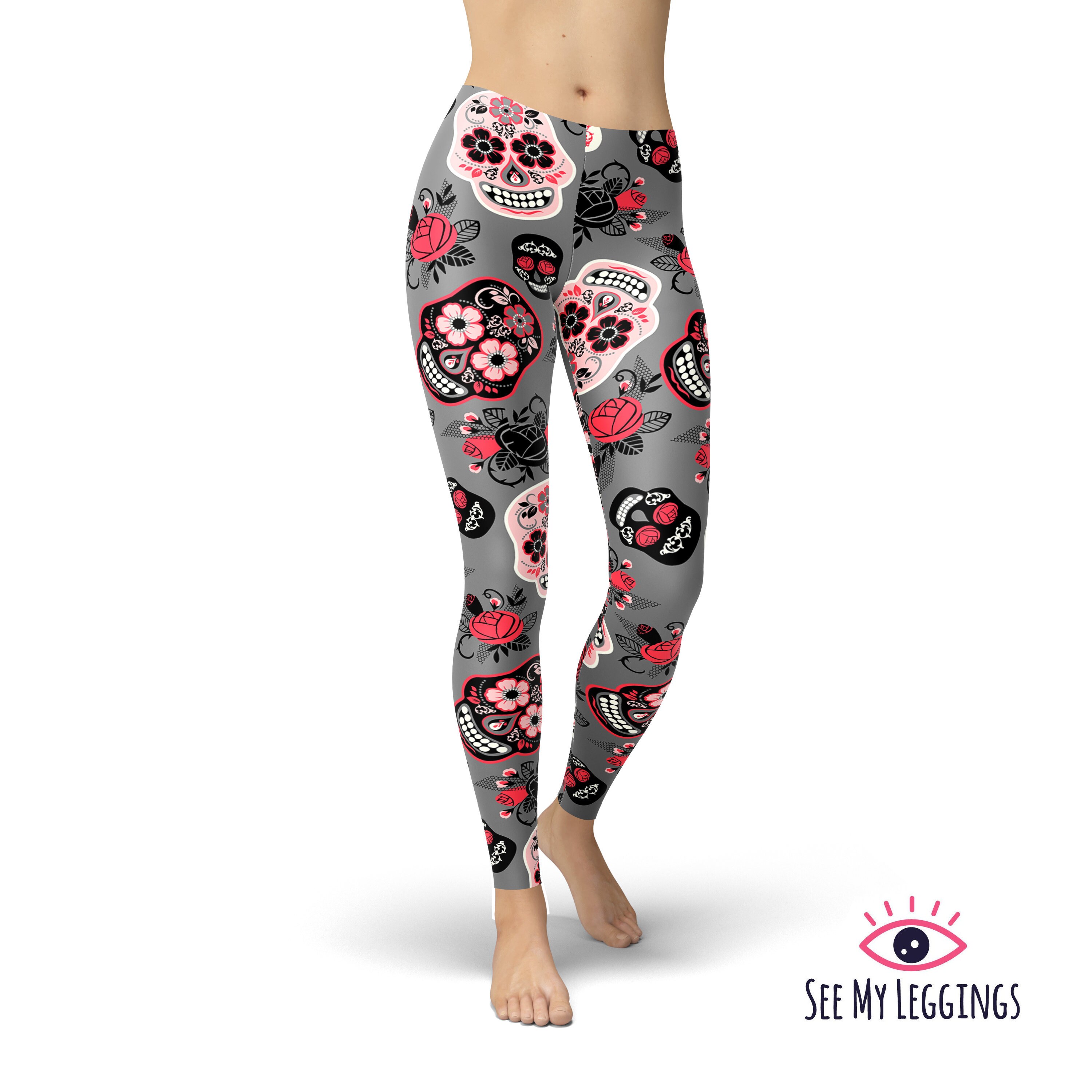 Skull Running Tights Etsy Singapore