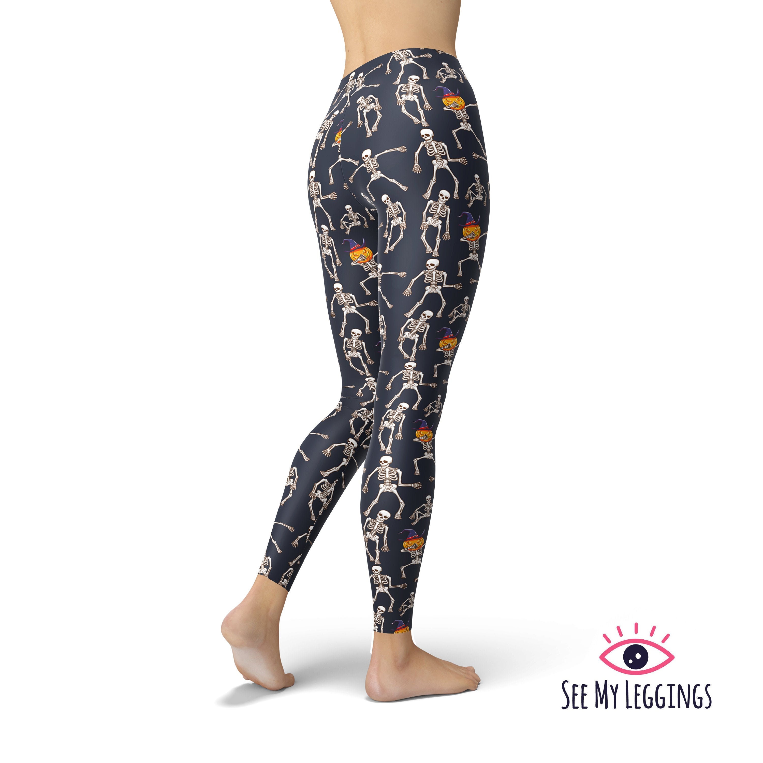 Halloween Leggings Funny Skeleton 