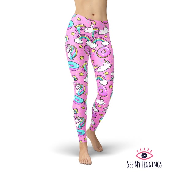 Pink Unicorns Leggings, Printed Leggings, Leggings for Women, Workout  Leggings, Plus Size Leggings, Yoga Pants, Yoga Capris, Yoga Tights 