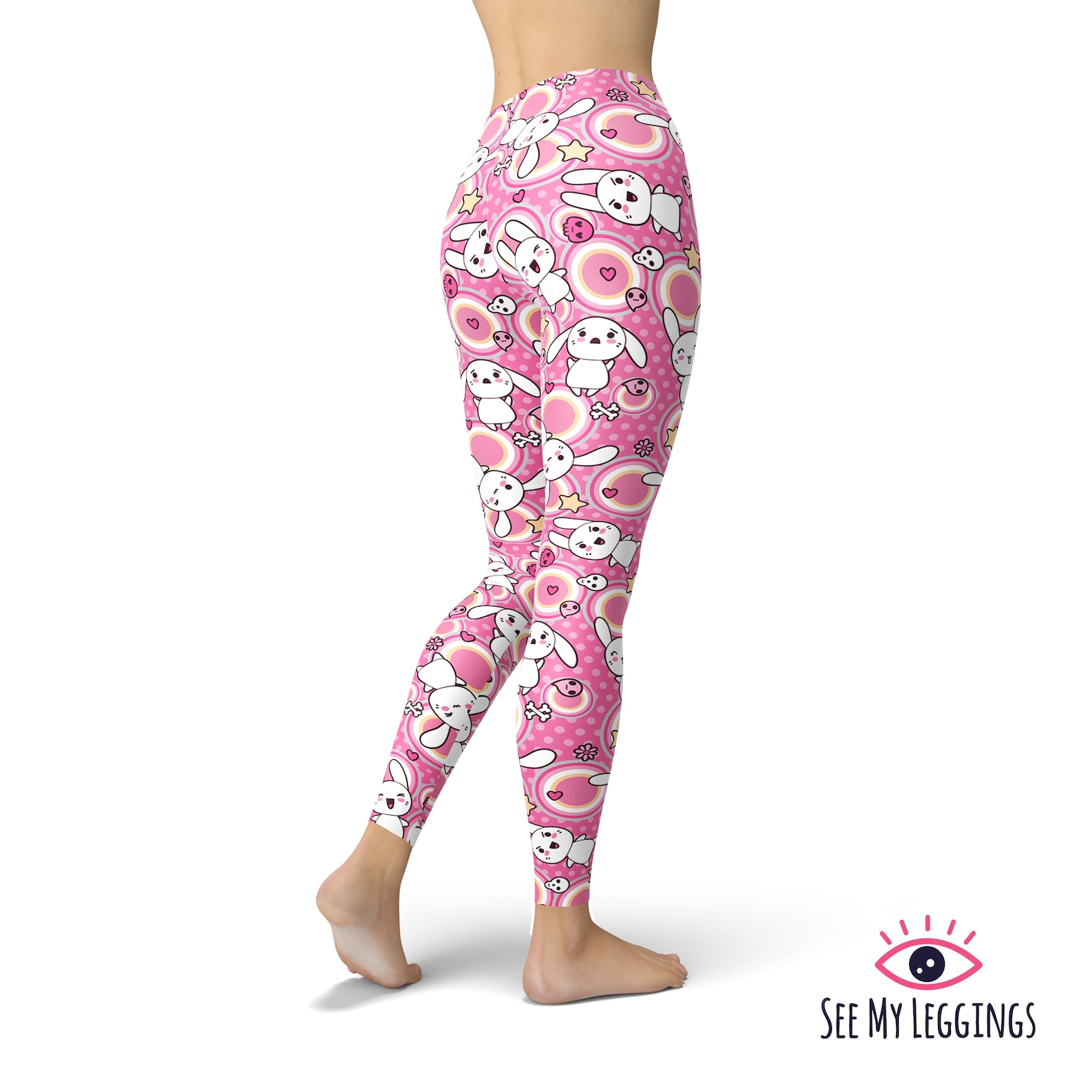 Anime Leggings Kawaii Clothing Printed Leggings Party Etsy