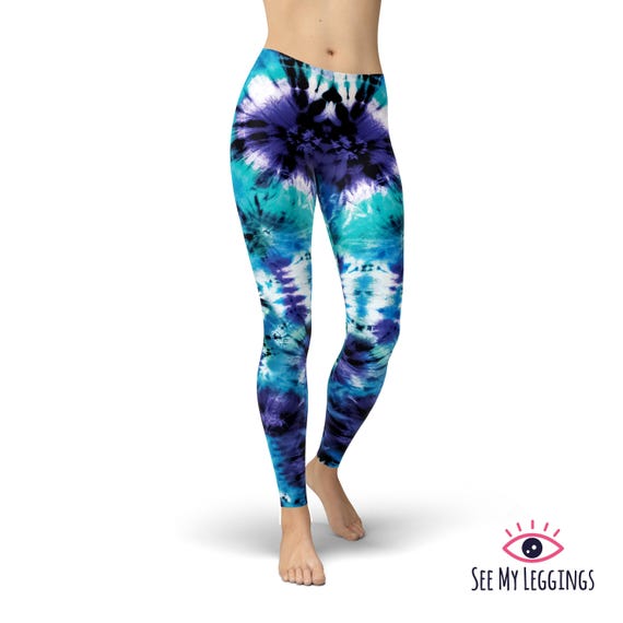Tie Dye Leggings for Women, High Waisted Workout Leggings, Printed Plus Size Yoga Pants, Buttery Soft Gym Tights