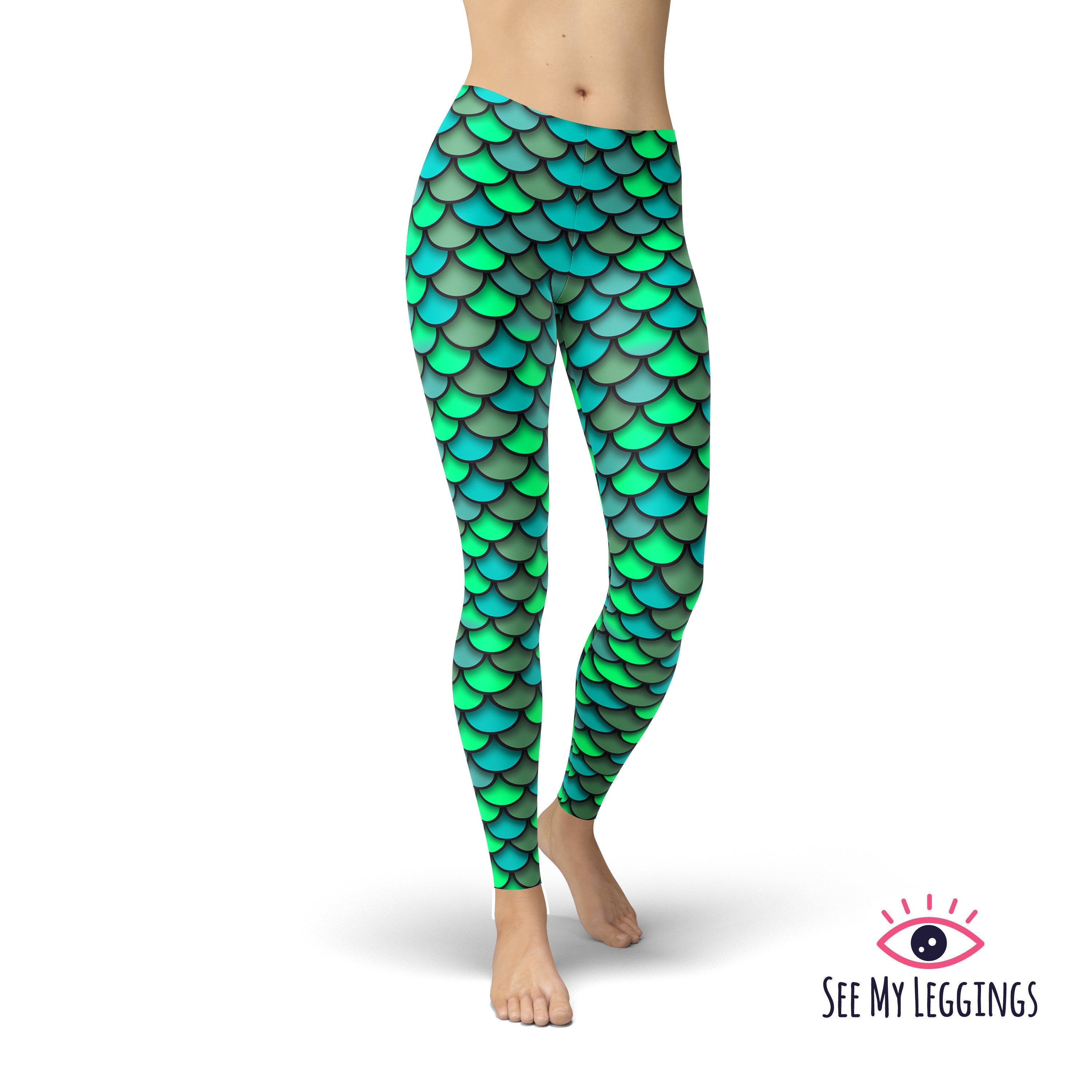 Green Mermaid Leggings -  Singapore