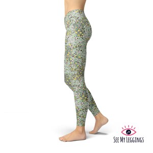 Abstract Art Leggings for Women, High Waisted Workout Leggings, Printed Plus Size Yoga Pants, Buttery Soft Gym Tights image 3