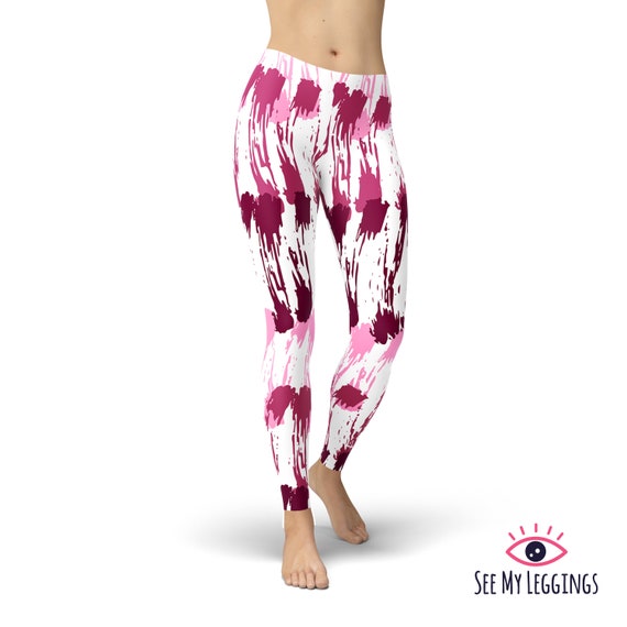 Buy Active Brush Stroke Print Leggings XL, Sports leggings