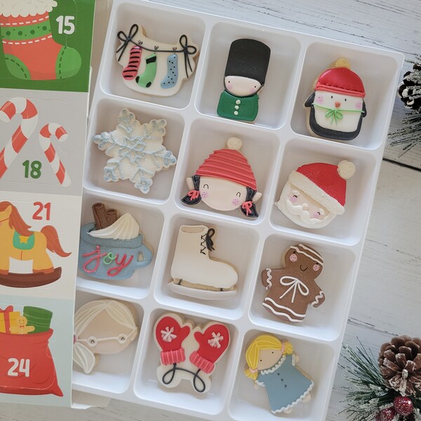 Cookie Advent Calendar Box Etsy