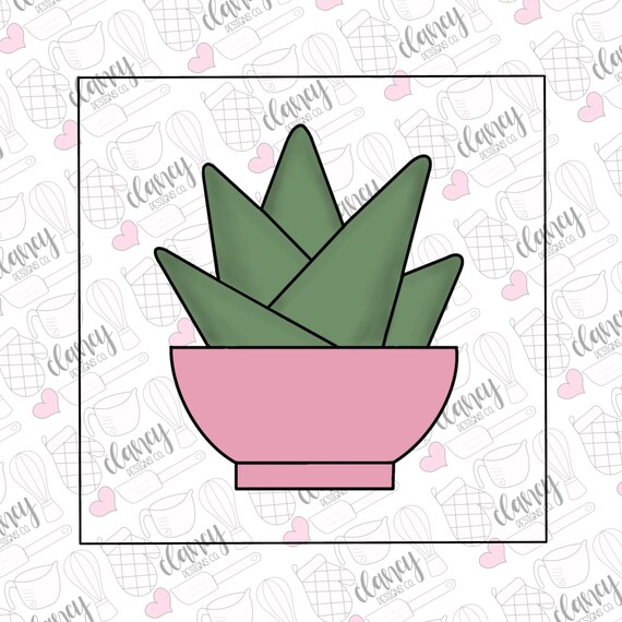 Cactus 3 Succulent Cookie Cutter Etsy Singapore
