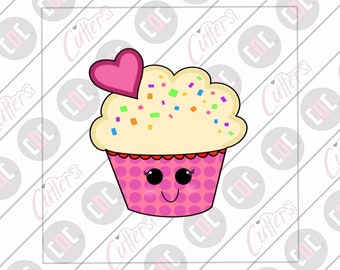 Heart Cupcake / Love Muffin / Cupcake With Heart / Valentines - Etsy Heart Cupcake / Love Muffin / Cupcake With Heart / Valentines - Etsy