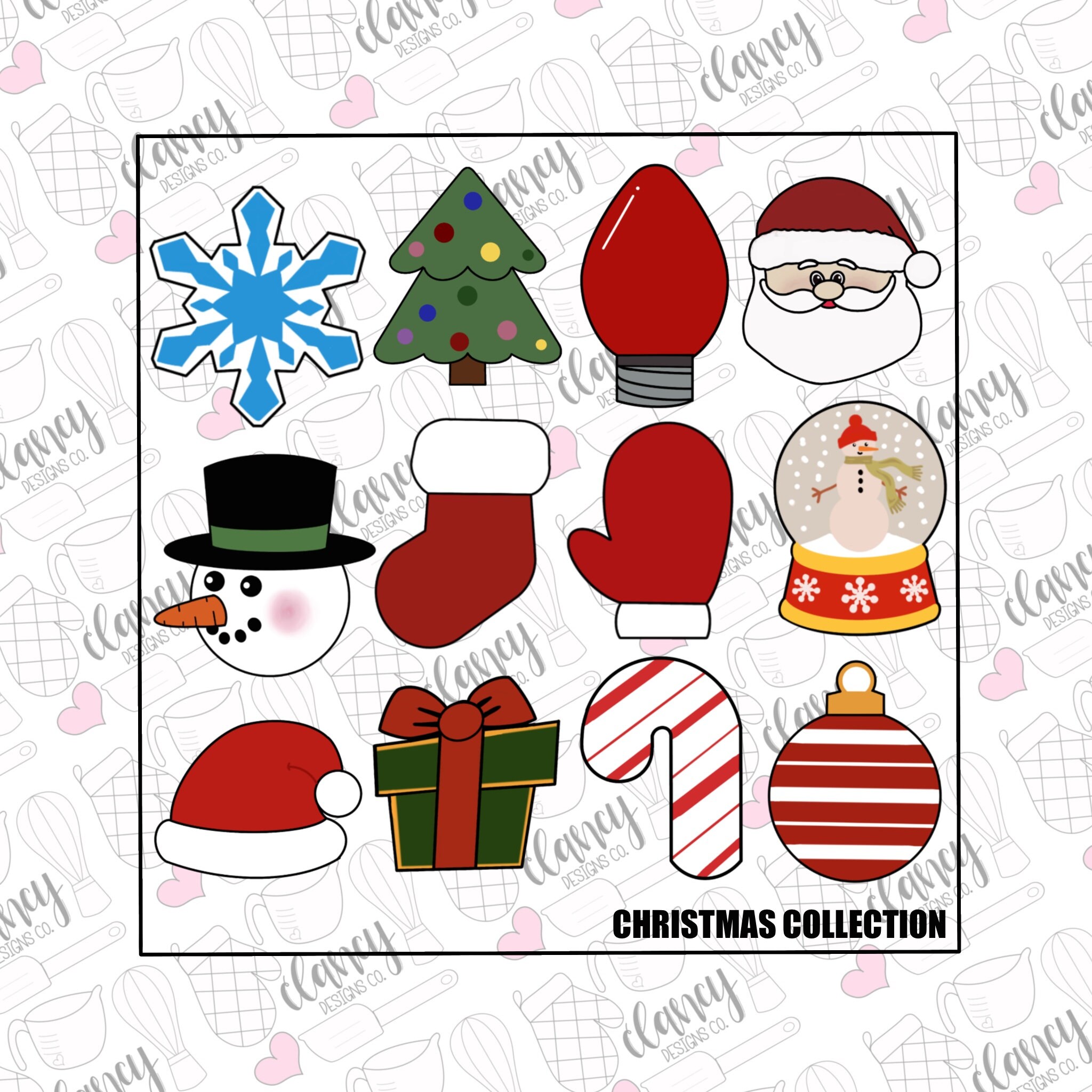 Christmas Collection Cookie Cutter Set | Etsy