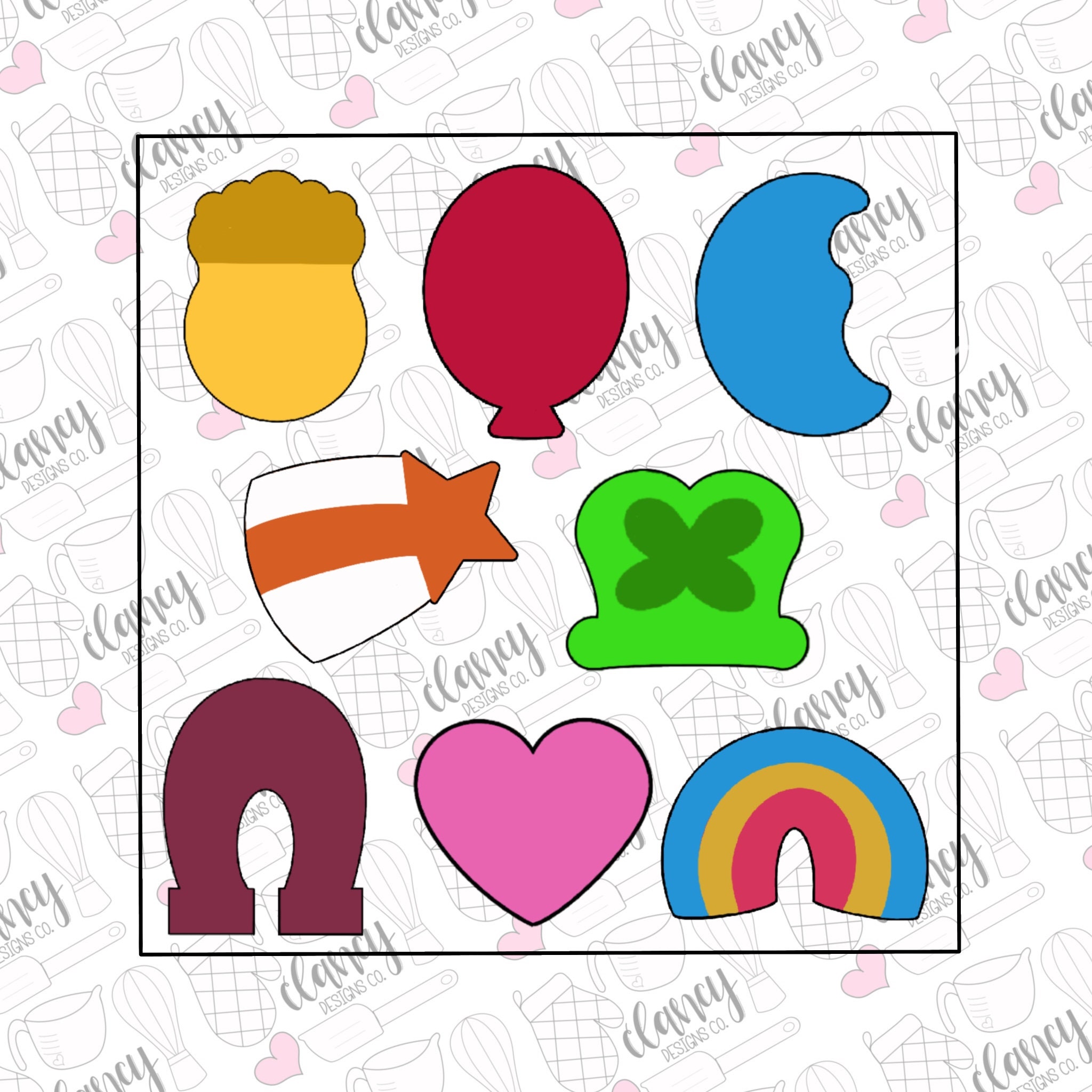 Charms Cookie Cutter Set inspired by Lucky Charms - Etsy India