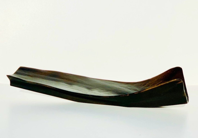 Jade Level base painted palm frond art wedding table centerpiece vessel for events and home decor