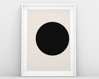 Ellsworth Kelly geometric circle print exhibition poster