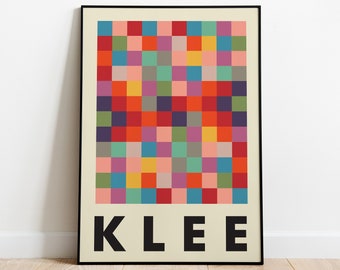 Paul Klee Watercolor Print - Eclectic Vintage Poster Mid Century Modern Eclectic minimalist wall art