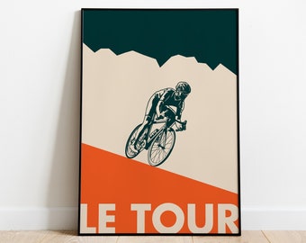 Le Tour De France poster cycling sport wall art print
