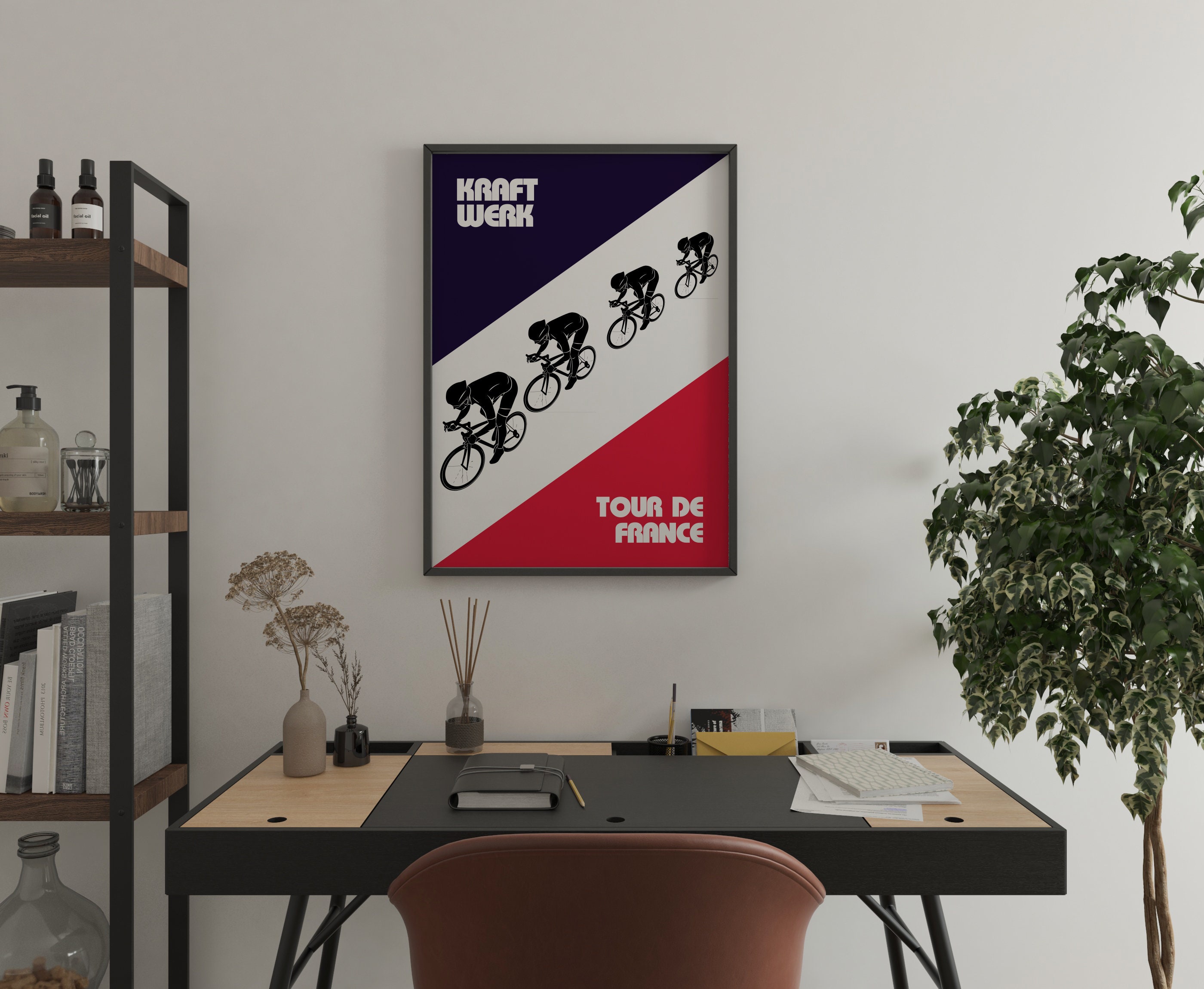 Discover Cartel de arte de ciclismo Kraftwerk Tour de France