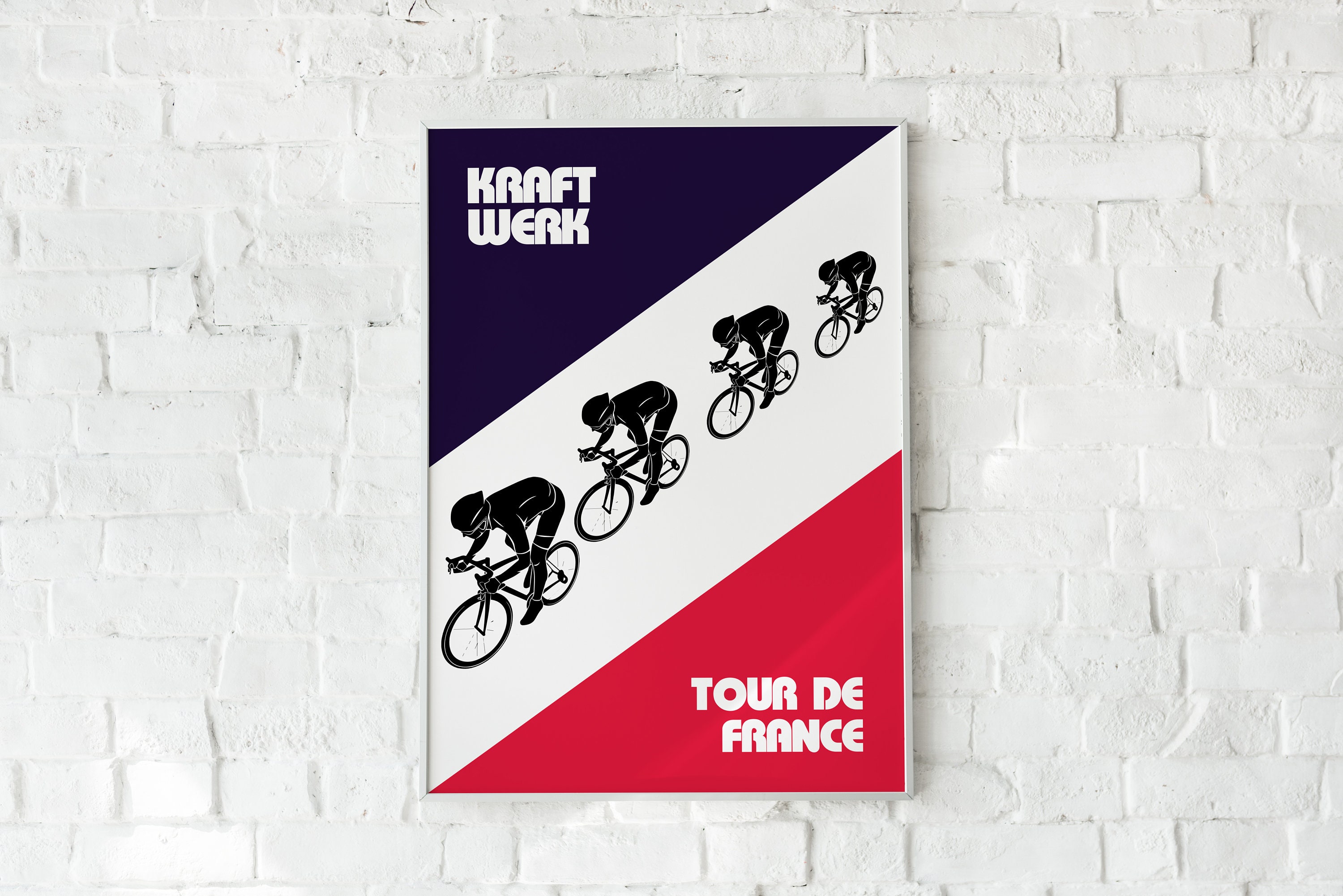 Discover Cartel de arte de ciclismo Kraftwerk Tour de France