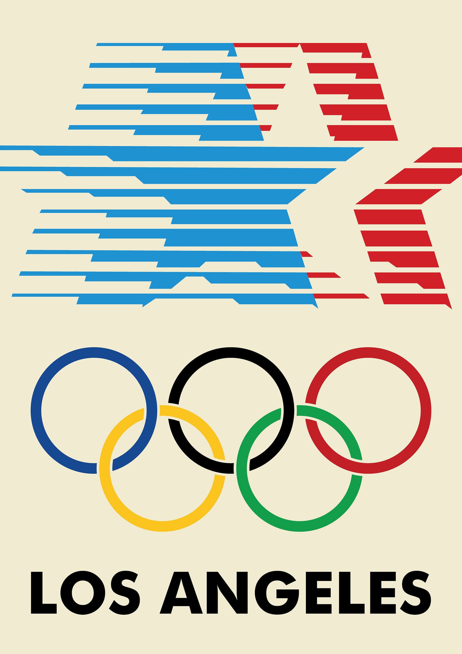 Los Angeles Olympic Games Poster Exhibition Art Print Etsy