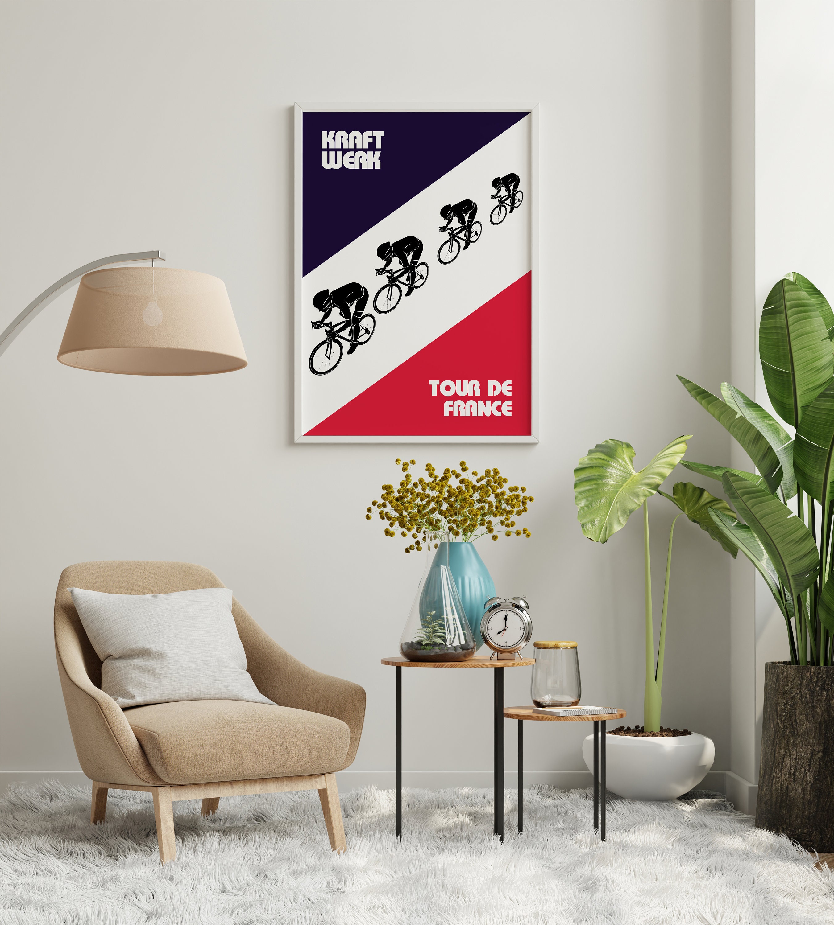 Discover Cartel de arte de ciclismo Kraftwerk Tour de France