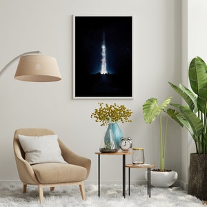 Interstellar Movie poster Minimalist Artwork wall art print Christopher Nolan Wall Art Decor Gift for Space and Science Fiction Movie Fans image 8