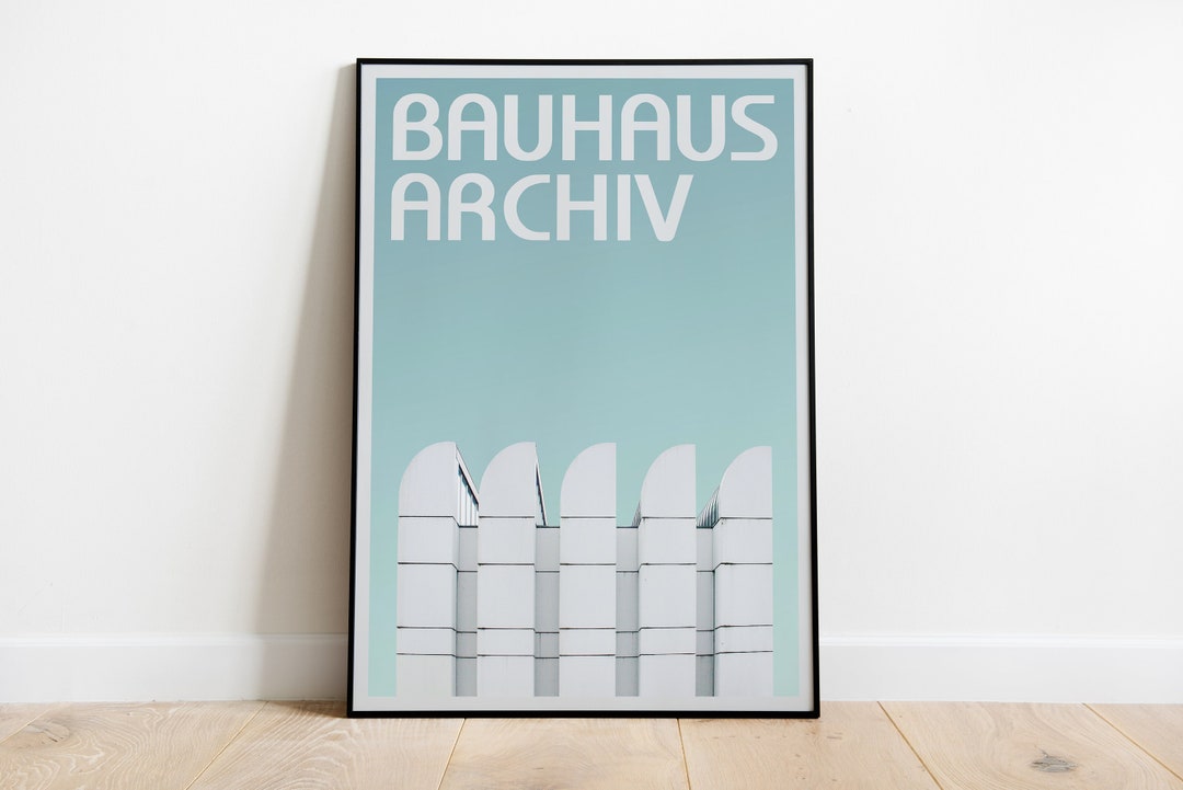 Bauhaus Architecture Poster Print Minimalist Design Perfect - Etsy