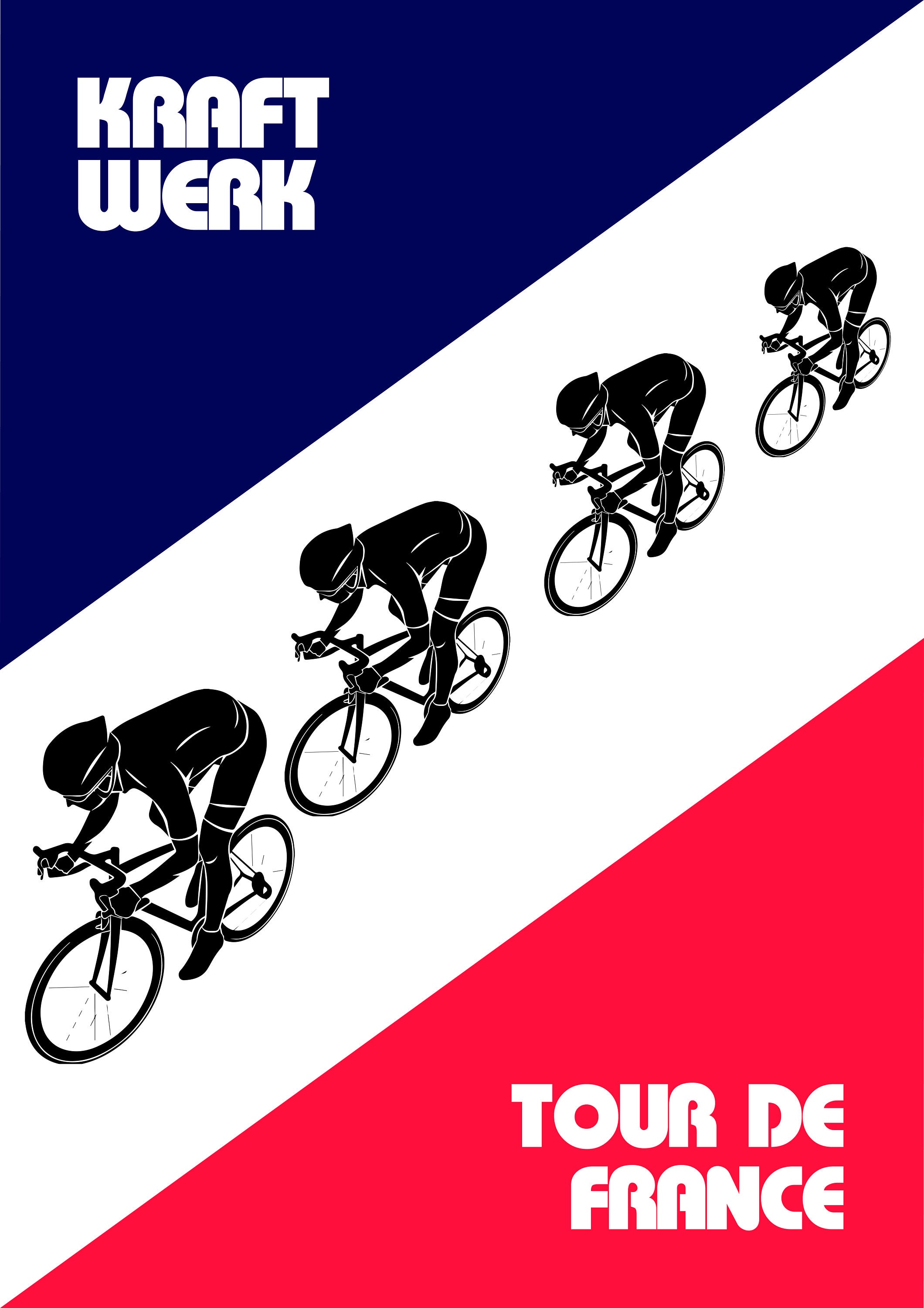 Discover Cartel de arte de ciclismo Kraftwerk Tour de France