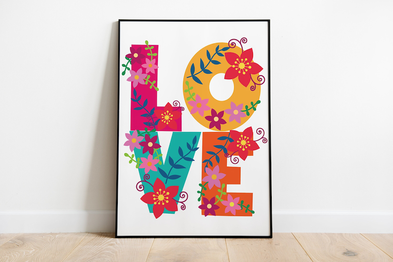 Typography Wall Art Poster Feminist Quote Print Female Empowerment