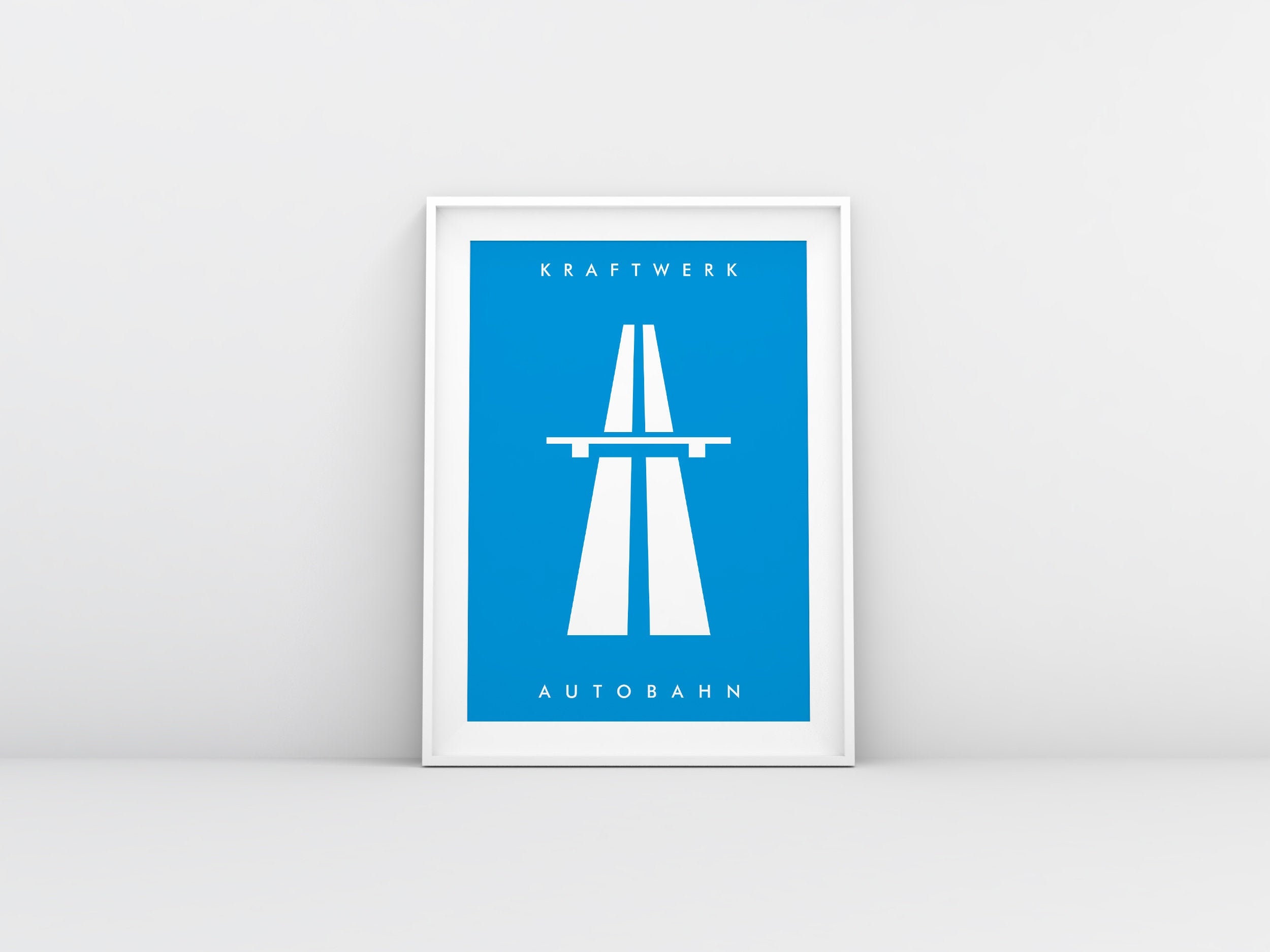 Kraftwerk Autobahn Minimalist Poster Print Art Etsy