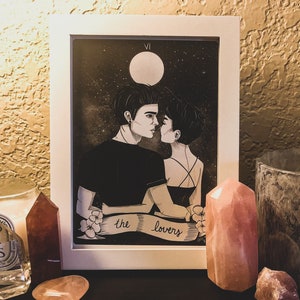 The Lovers Tarot Card Art Print
