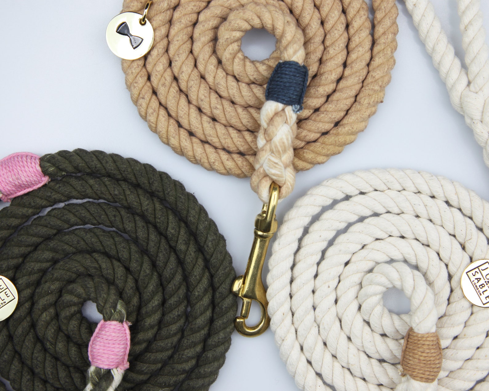 Beautiful Handmade Cotton Rope Dog Lead OATMEAL Etsy UK