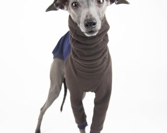 Stylish Italian Greyhound Clothing, Fleece Dog Onesie,  Essentials "Halstow" Pullover