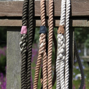 Handmade Cotton Rope Dog Lead: Brass Hardware, Small Breeds bild 6