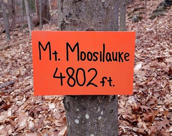 Replica Moosilauke Sign, Mt Moosilauke Summit Sign, New Hampshire Trail Sign, Carved Sign