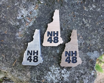 NH48 Shelf Decor, New Hampshire Hiker, Hiking Decor, 4000 Footers, Hiking, White Mountains