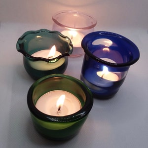 Glass Candle Holders